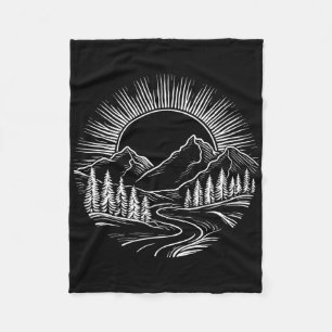 Outdoors Nature Cool Hiking Camping Summer Women M Fleece Blanket