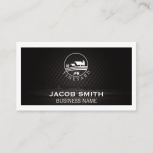 Outdoors   Wine   Wood Trim   White Border Business Card