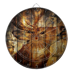 Outdoorsman primitive barn wood whitetail deer dartboard