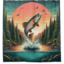 Outdoorsman trout nature