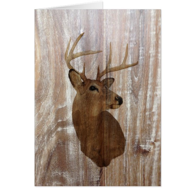 Outdoorsman Western Primitive barn wood deer (Front)