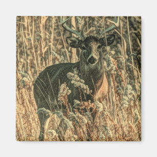 outdoorsman wilderness Camouflage whitetail deer Magnet