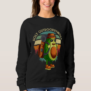 Outdoorsy Avocado Hiking Holy Outdoorsymole Guacam Sweatshirt
