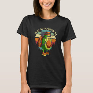 Outdoorsy Avocado Hiking Holy Outdoorsymole Guacam T-Shirt
