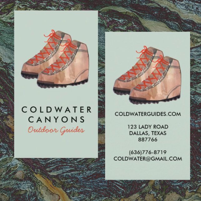 Outdoorsy Camp Hike Explore Adventure Business Card (Creator Uploaded)