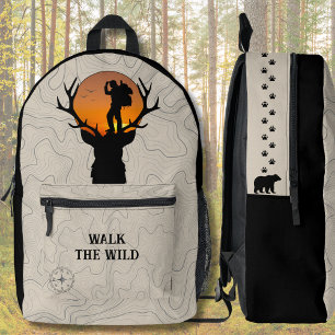 Outdoorsy Hiker Topographic Adventure Backpack