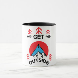 Outdoorsy Outdoorsmen Nature Lovers Art Trav Mug