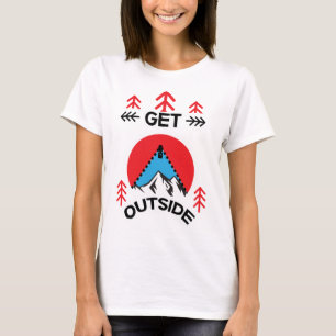 Outdoorsy Outdoorsmen Nature Lovers Art Trav T-Shirt