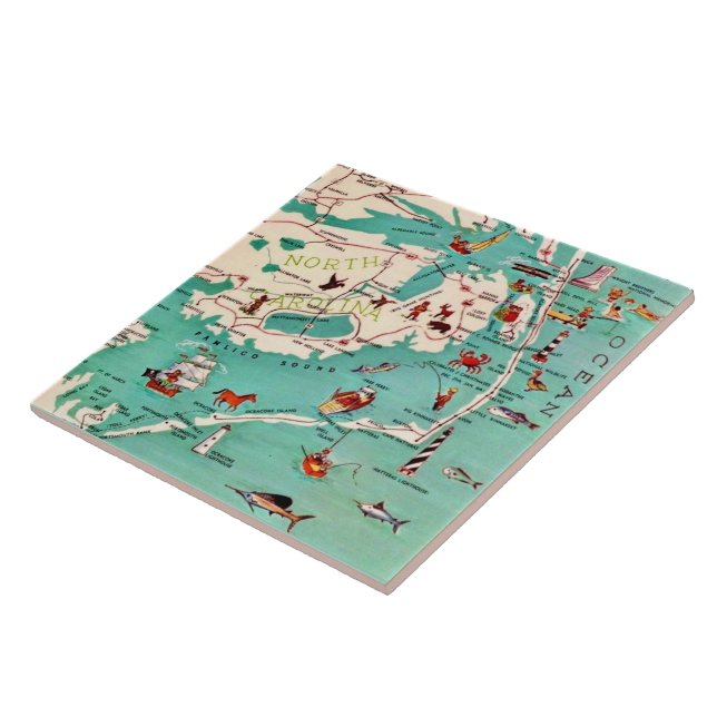 Outer Banks Beaches Tile (Side)