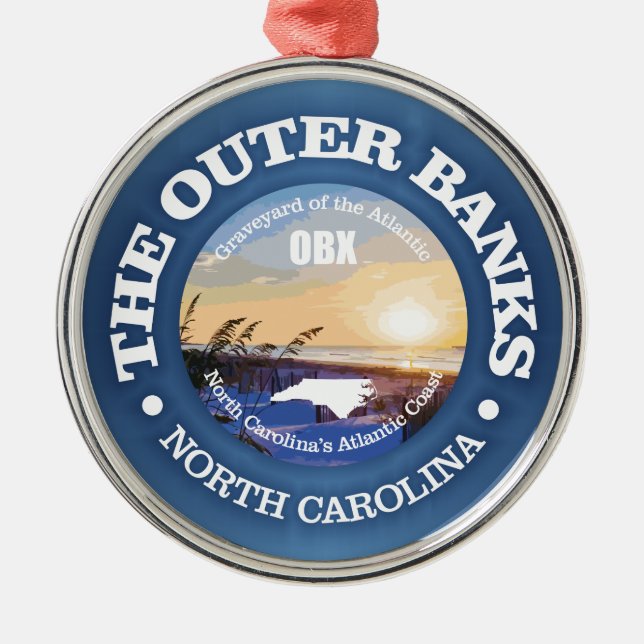 Outer Banks (C) Metal Tree Decoration (Front)