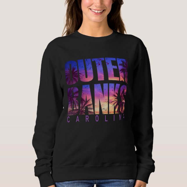 Outer Banks Carolina Summer Vacation Matching Fami Sweatshirt (Front)