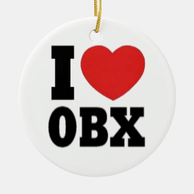 Outer Banks. Ceramic Tree Decoration (Front)