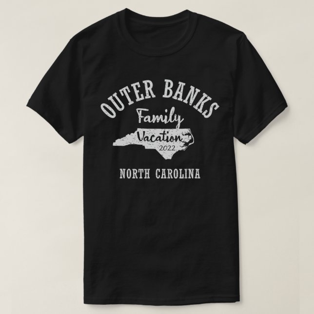 OUTER BANKS FAMILY VACATION 2022 OBX FAMILY VACATI T-Shirt (Design Front)