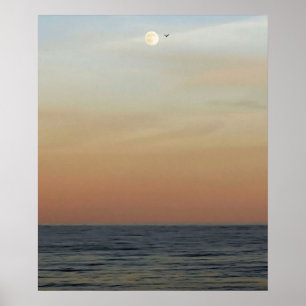 Outer Banks Moonrise Poster