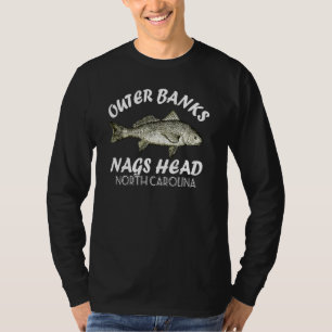 Outer Banks Nags Head Nc Striped Bass T-Shirt