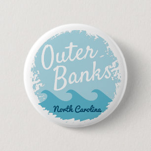 Outer Banks North Carolina 6 Cm Round Badge
