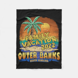 Outer Banks North Carolina Family Vacation 2022 So Fleece Blanket
