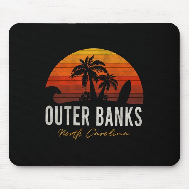 Outer Banks North Carolina Palms Vacation Trip Sur Mouse Pad (Front)