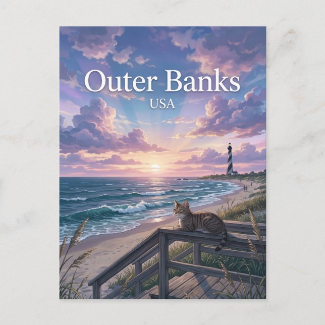 Outer Banks North Carolina Postcard (Front)