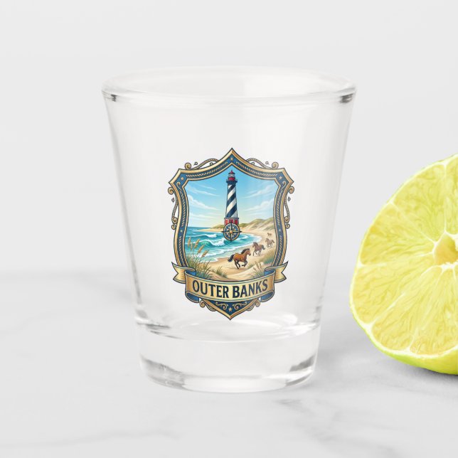Outer Banks North Carolina Shot Glass (Front)