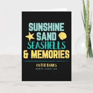 Outer Banks Shirt Family Vacation Seashell Lovers Card