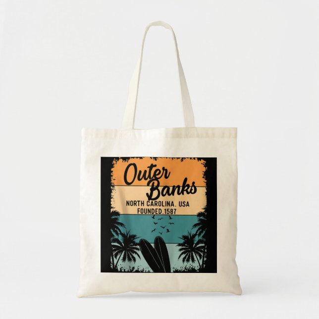Outer Banks Shirts Men Women Kids OBX North Caroli Tote Bag (Front)