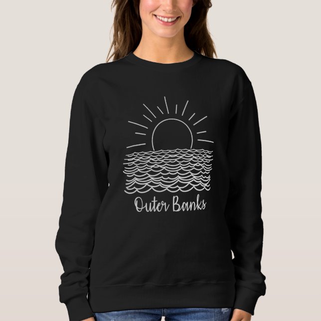 Outer Banks Souvenir Or Group Vacation Sweatshirt (Front)