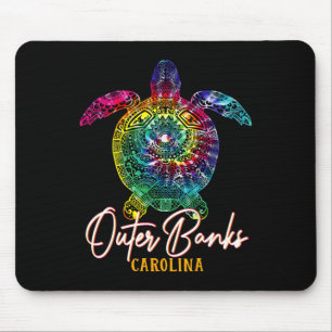 Outer Banks Tie Dye Sea Turtle Carolina Family Vac Mouse Pad