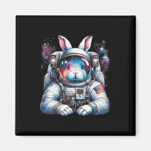 Outer Bunny Easter Day Rabbit Usa Fun Space Magnet
