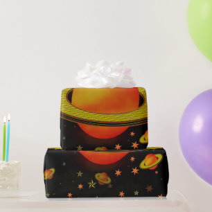 Outer Harvest Moons Wrapping Paper