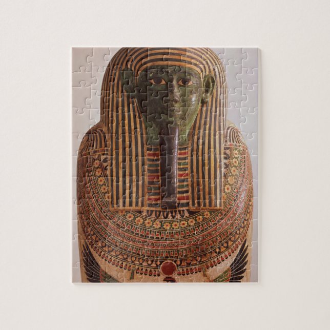 Outer lid of the sarcophagus of Psametik I (664-61 Jigsaw Puzzle (Vertical)