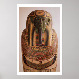 Outer lid of the sarcophagus of Psametik I (664-61 Poster