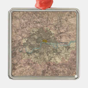 Outer London Metal Tree Decoration