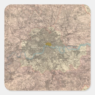 Outer London Square Sticker