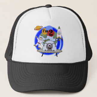 Outer Space 2nd Birthday T-shirts and Gifts Trucker Hat