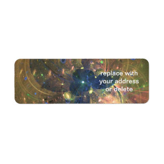 Outer Space Abstract Painting, Label