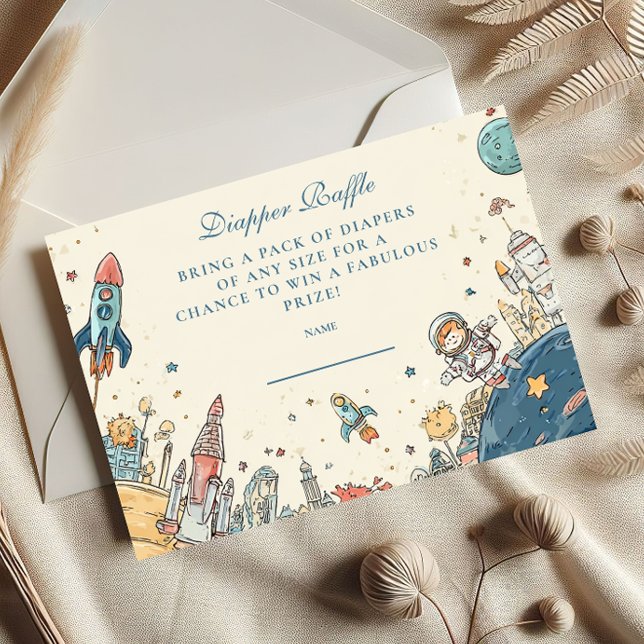 Outer Space Adventure Diapper Raffle Enclosure Card (Creator Uploaded)