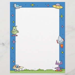 Outer Space Aliens Letterhead