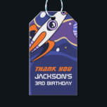 Outer Space and  Rocket Kids Birthday Party Favour Gift Tags<br><div class="desc">Cute and colourful design for kids,  boys and girls who love outer space,  astronaut,  rocket ship,  planets and stars. Perfect party favour for kids birthday,  baby shower and other occasions with space theme. Personalised the wording to match your celebration.</div>