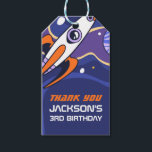 Outer Space and  Rocket Kids Birthday Party Favour Gift Tags<br><div class="desc">Cute and colourful design for kids,  boys and girls who love outer space,  astronaut,  rocket ship,  planets and stars. Perfect party favour for kids birthday,  baby shower and other occasions with space theme. Personalised the wording to match your celebration.</div>