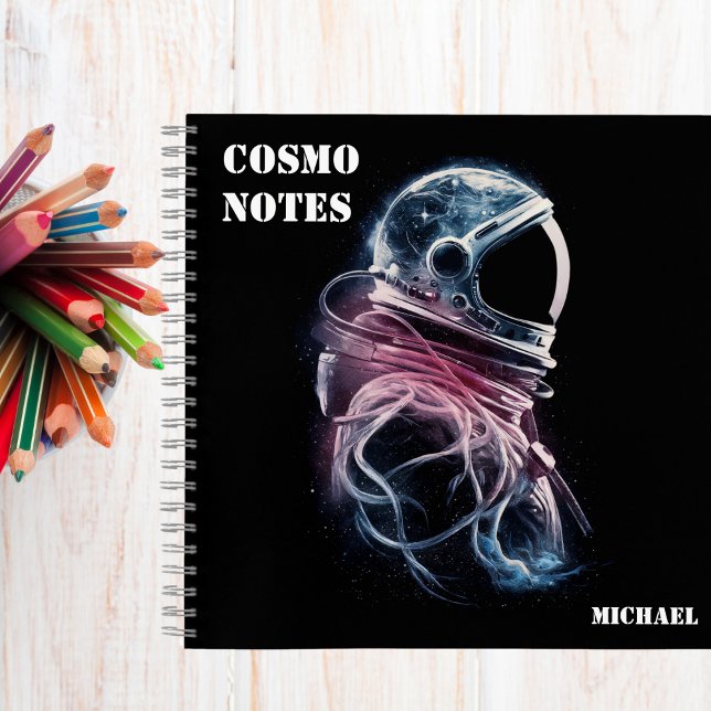 Outer Space Astronaut, Astronomy,Custom Lined Notebook (Creator Uploaded)