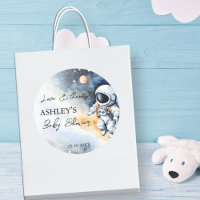 Outer space astronaut baby shower thank you favour