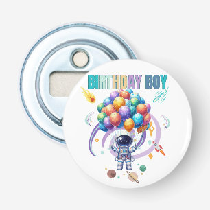 Outer Space Astronaut Birthday Boy Bottle Opener