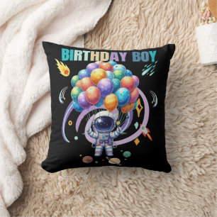 Outer Space Astronaut Birthday Boy Cushion