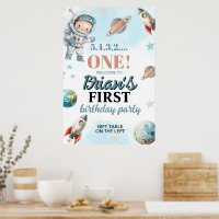 Outer Space Astronaut First Birthday