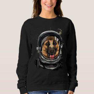 Outer Space Astronaut German Shepherd Dog Astrono Sweatshirt