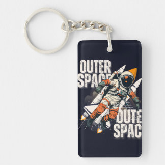 Outer Space Astronaut Keychain | Custom gift
