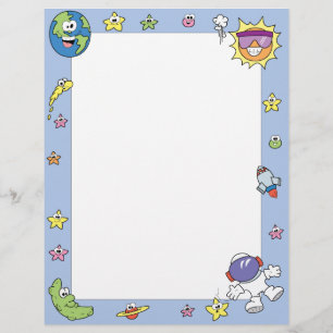 Outer Space Astronaut Letterhead