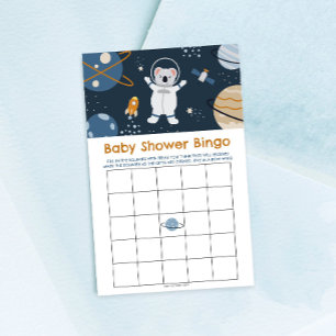 Outer Space Baby Shower Bingo Game 