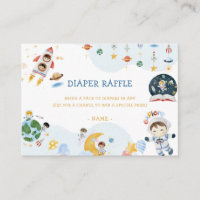Outer Space Baby Shower Diaper Raffle